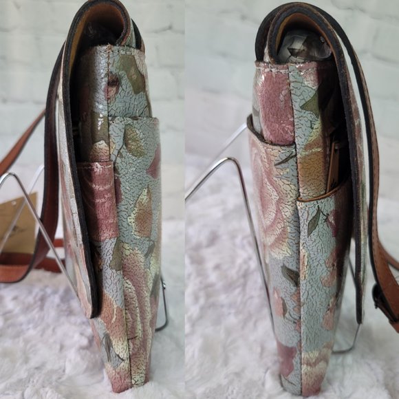 NWT Patricia Nash Crackled Rose Garden Collection Crossbody - Picture 14 of 14